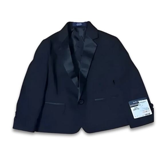 Nautica Formal Suit Jacket Single Button Notched Lapel Front Pocket Black 2T NWT - Picture 1 of 7